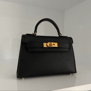 Hermes Mini Kelly style top handle bag